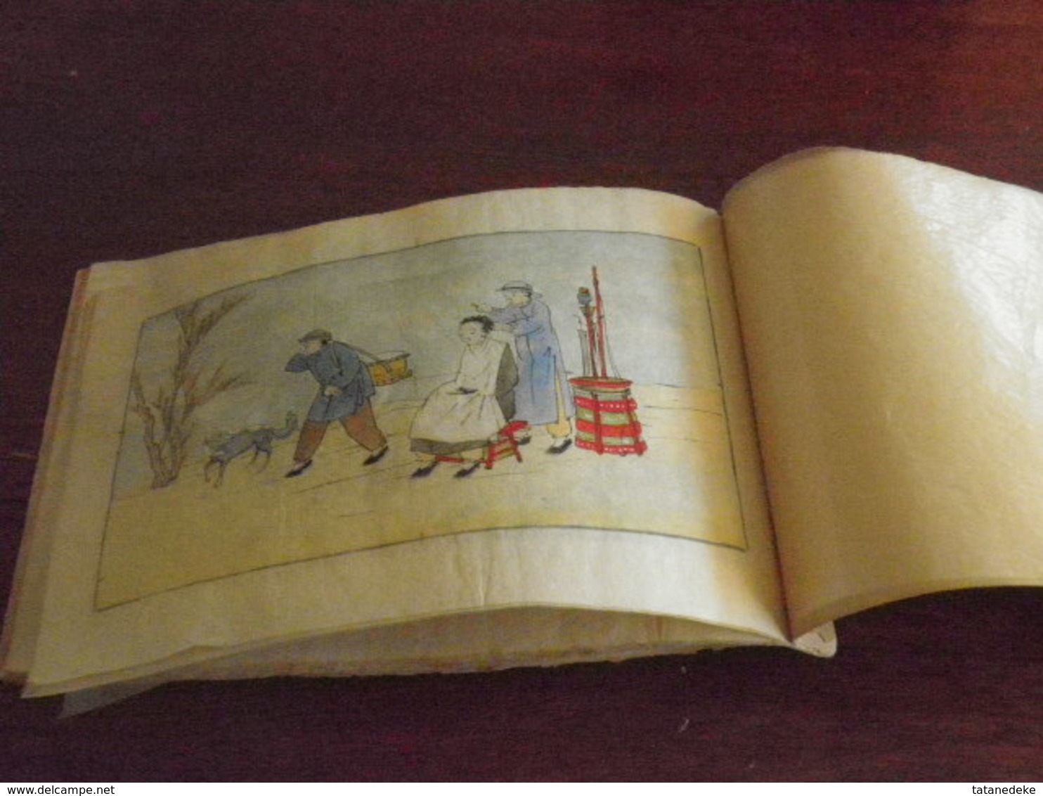 CHINE - CHINA - Ancien recueil de 12 aquarelles de métiers chinois anciens - années 1930...