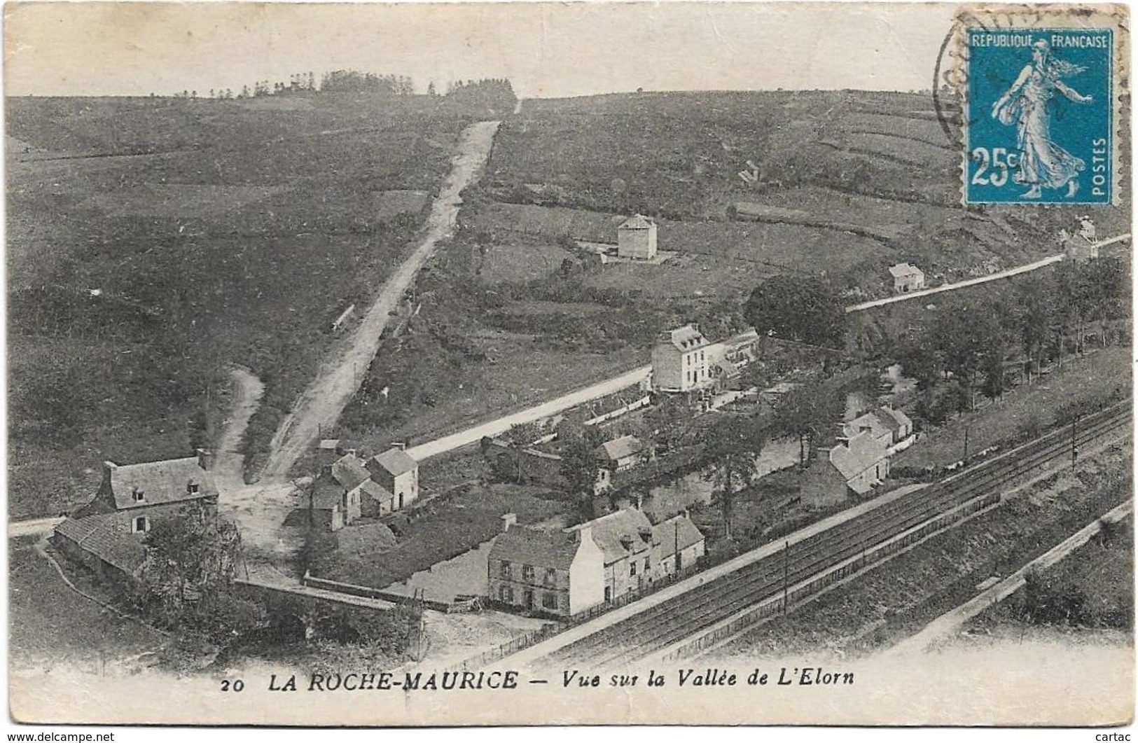 D29 - LA ROCHE MAURICE - VUE SUR LA VALLEE DE L'ELORN - Ligne De Chemin De Feer - Pont - La Roche-Maurice