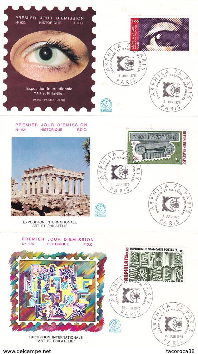 ARPHILA 75 PARIS - Lot De 9 Enveloppes Et 3 Cartes Postales - A Voir - 1970-1979