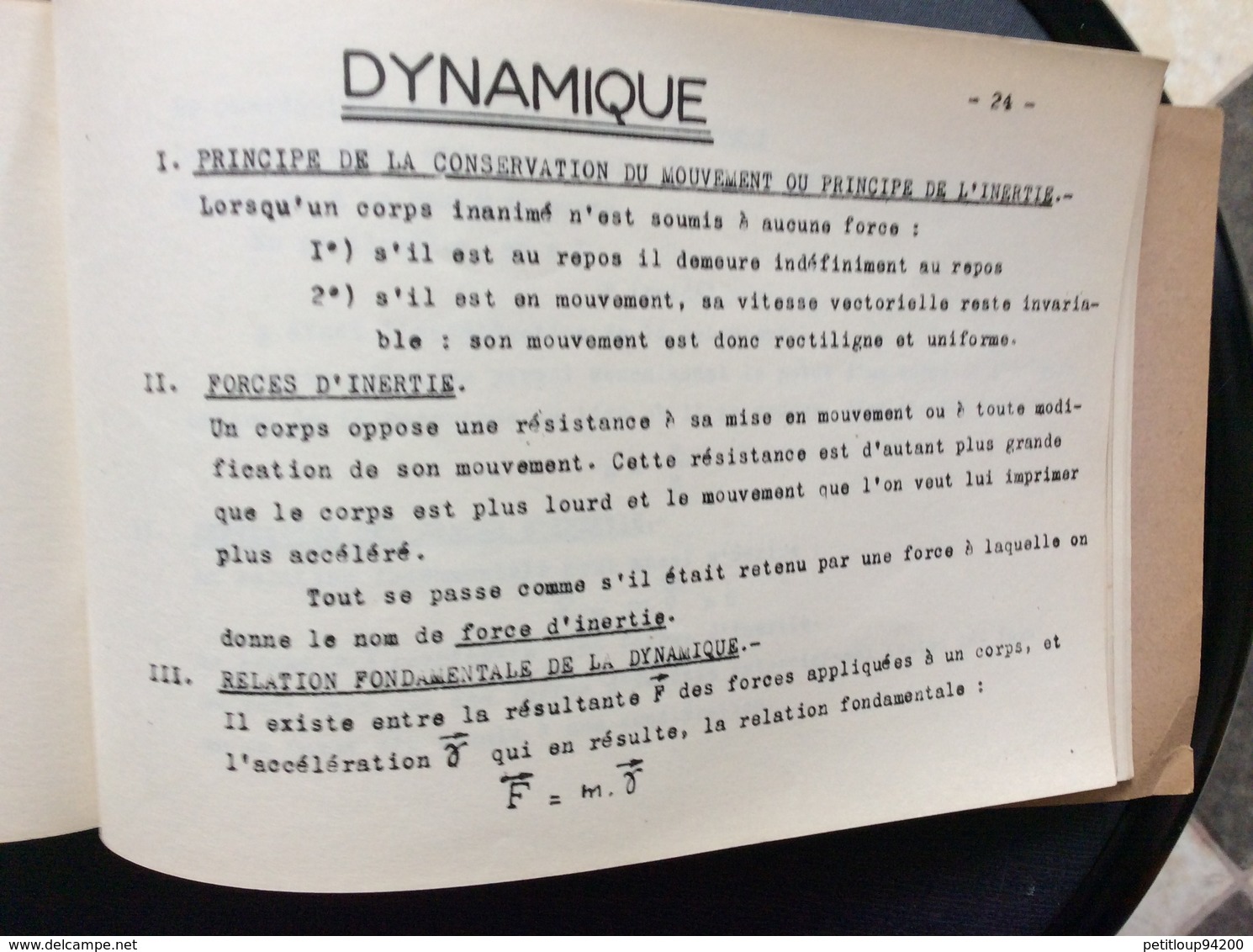 AIR FRANCE ABRÈGE DE MÉCANIQUE  Centre de Perfectionnement du Personnel Navigant