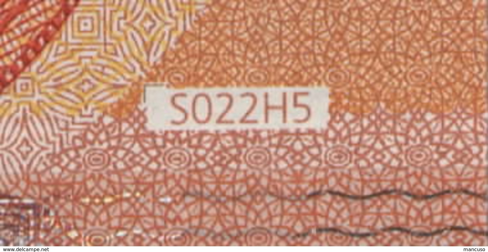 50 EURO ITALIA  SA  S022 H5 LAST POSITION  Ch. "45"  -  UNC - 50 Euro