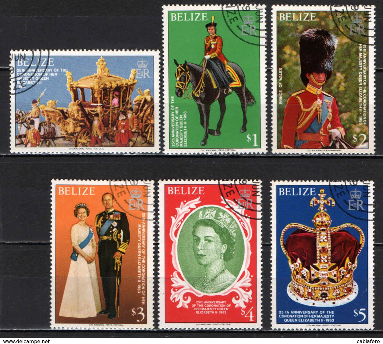 BELIZE - 1979 - Queen Elizabeth II, 25th Anniv. Of Coronation - USATI - Belize (1973-...)