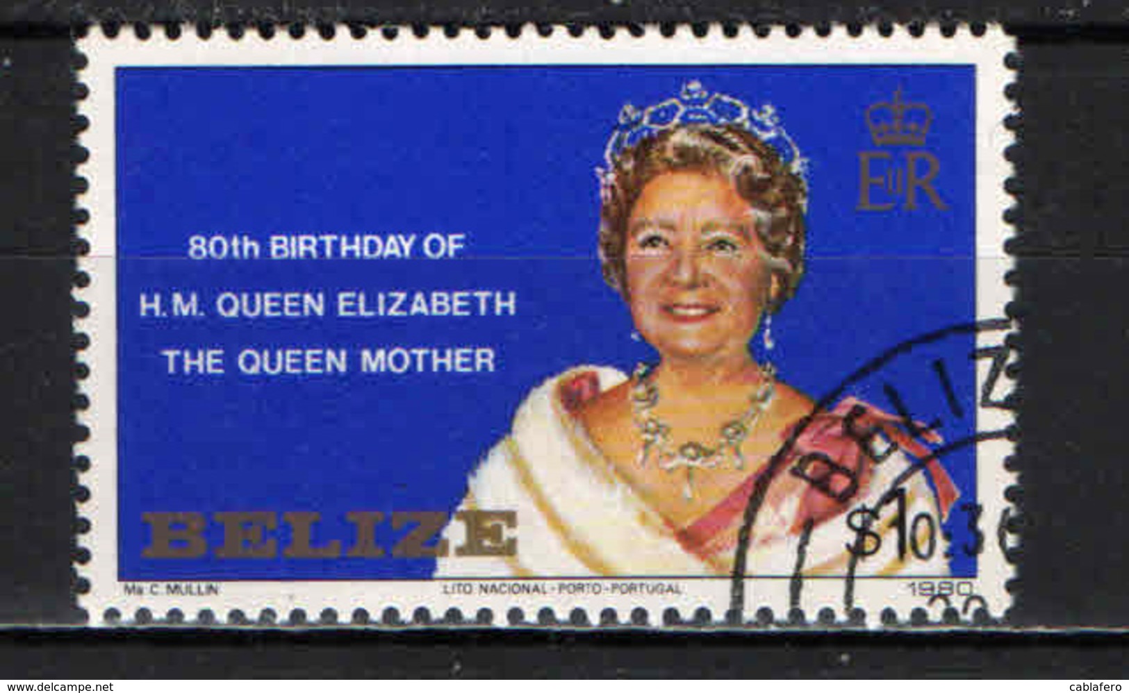 BELIZE - 1980 - Queen Mother Elizabeth, 80th Birthday - USATO - Belize (1973-...)