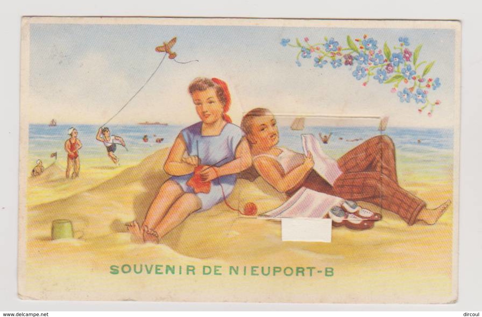 40493  -   Souvenir De Nieuport Bains - Carte  à  Système - Nieuwpoort