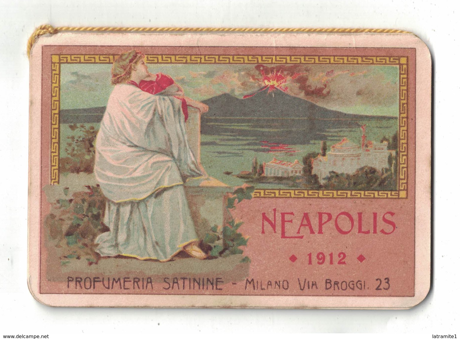 CALENDARIETTO  SATININE 1912 NEAPOLIS - Altri & Non Classificati