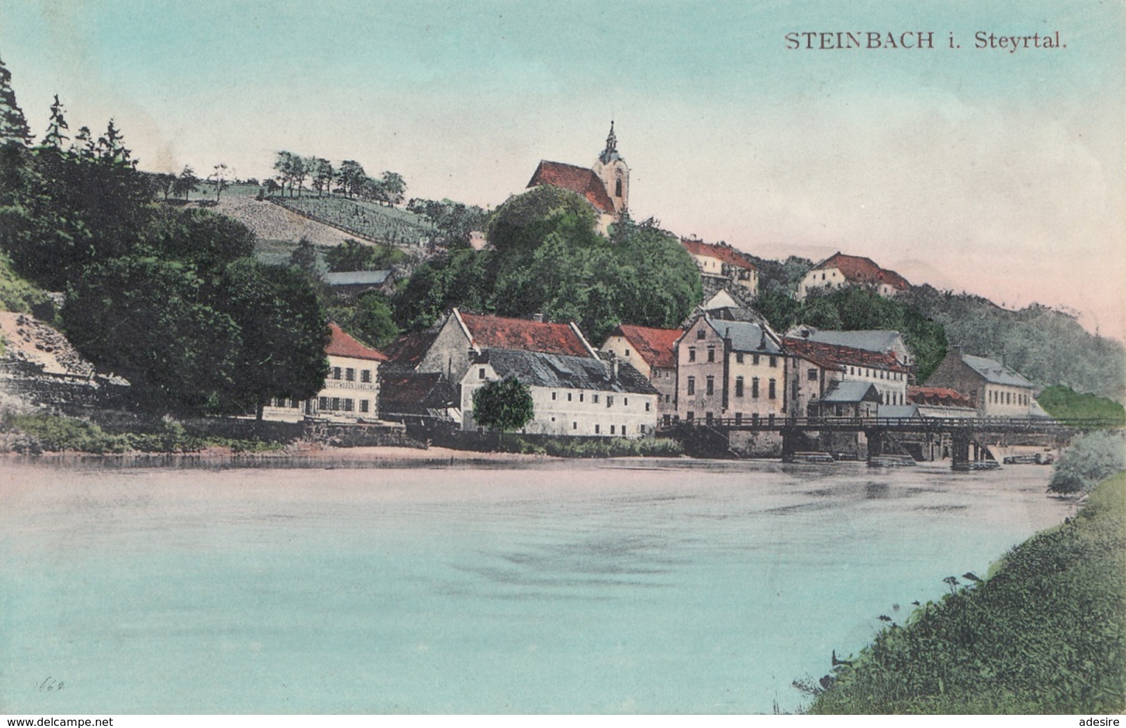 STEINBACH Im Steyertal (OÖ), Gel. 1909, Stempel Grünburg, Gute Erhaltung - Sonstige & Ohne Zuordnung