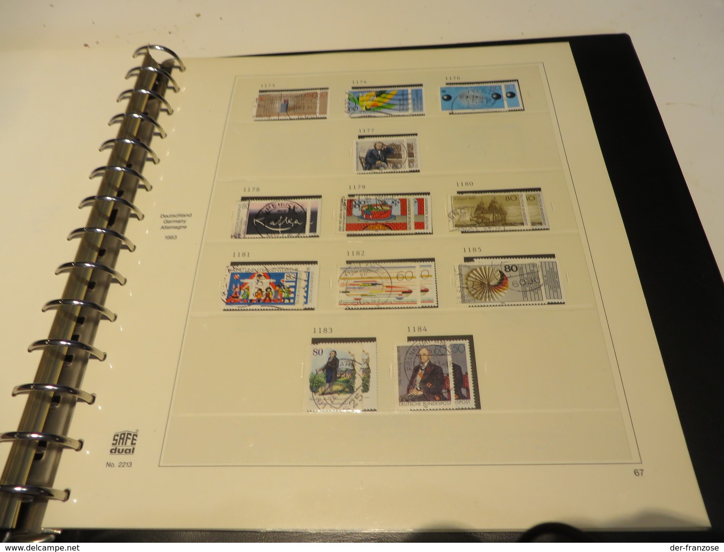 DEUTSCHLAND 1976 bis 1984 Posten o /   ** /   MARKEN auf SAFE-dual - VORDRUCKSEITEN im BINDER