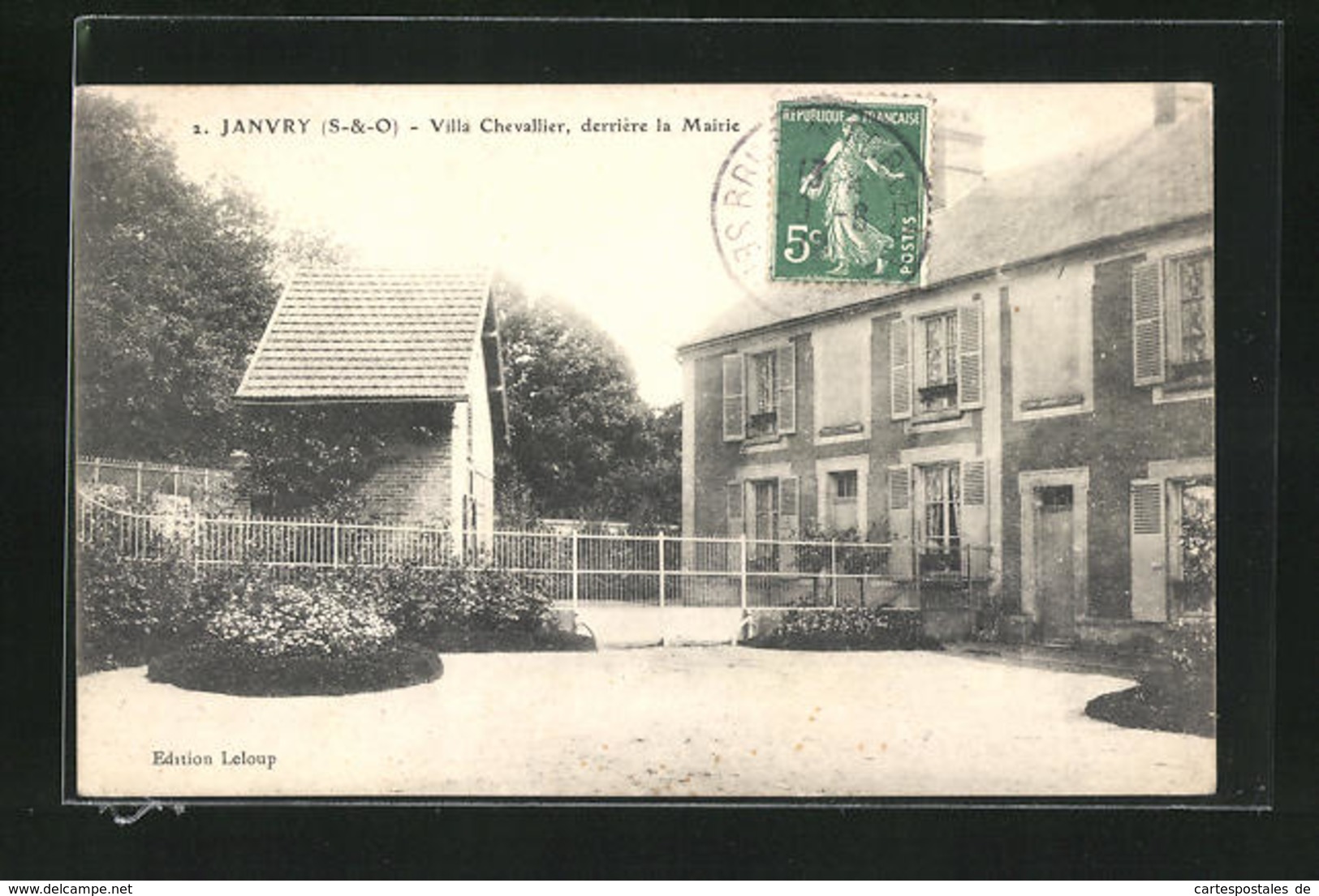 CPA Janvry, Villa Chevallier, Derriere La Mairie - Otros & Sin Clasificación