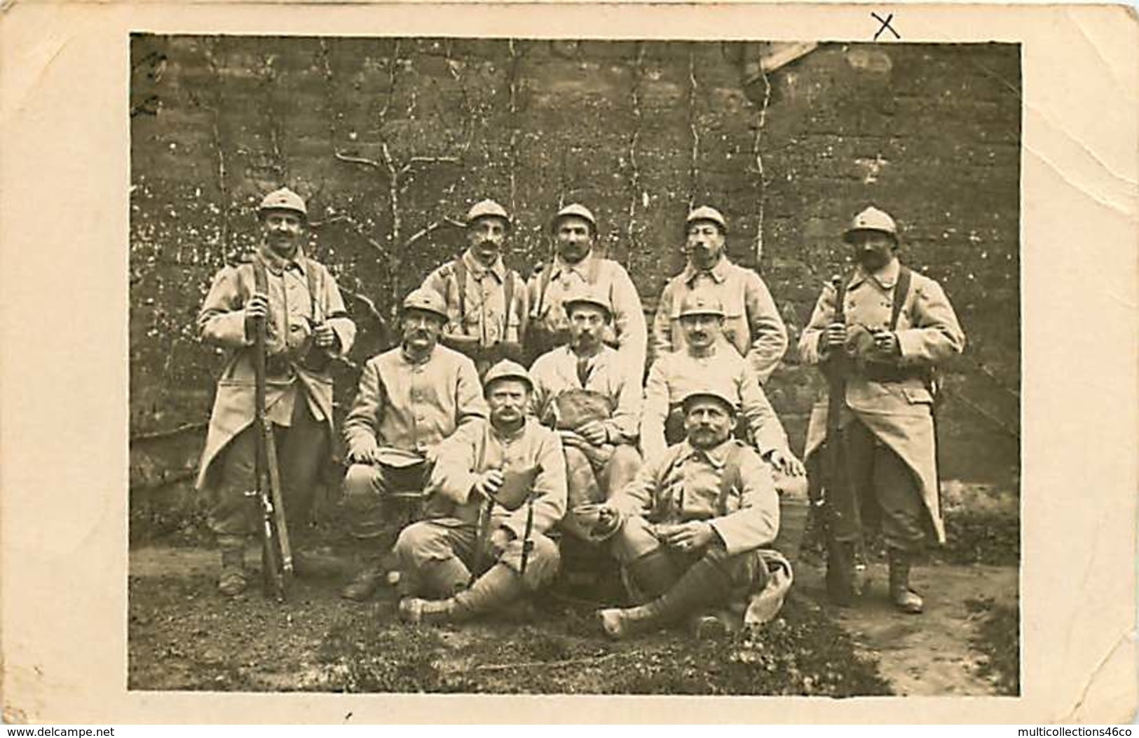050419A - MILITARIA GUERRE 1914 1918 - Carte Photo SP 155 Tranchée De Champagne Militaire FROIDEVEAUX - Weltkrieg 1914-18