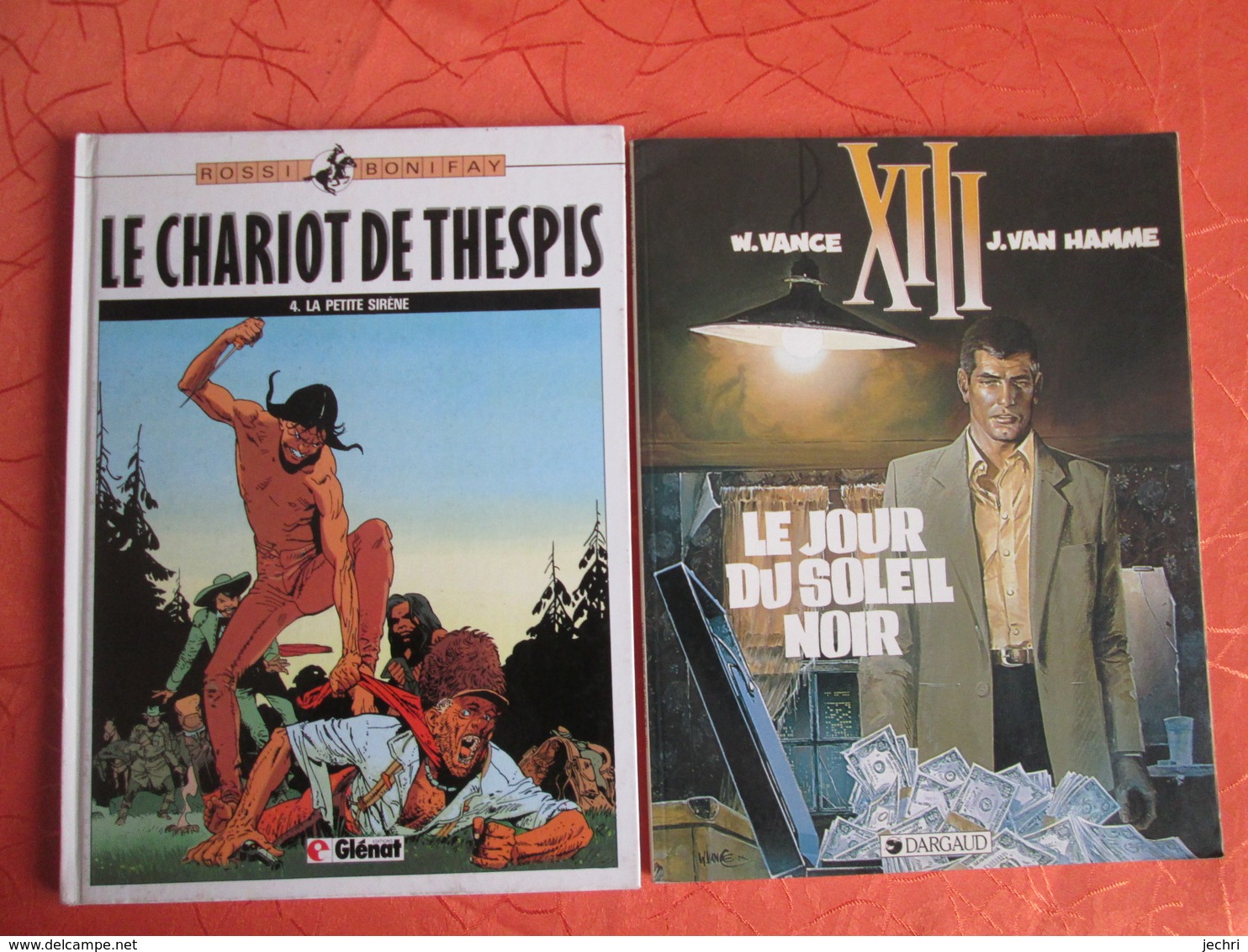 2 Bandes Dessinees   . Le Chariot De Thespis Et Le Jour Du Soleil Noir - Paquete De Libros