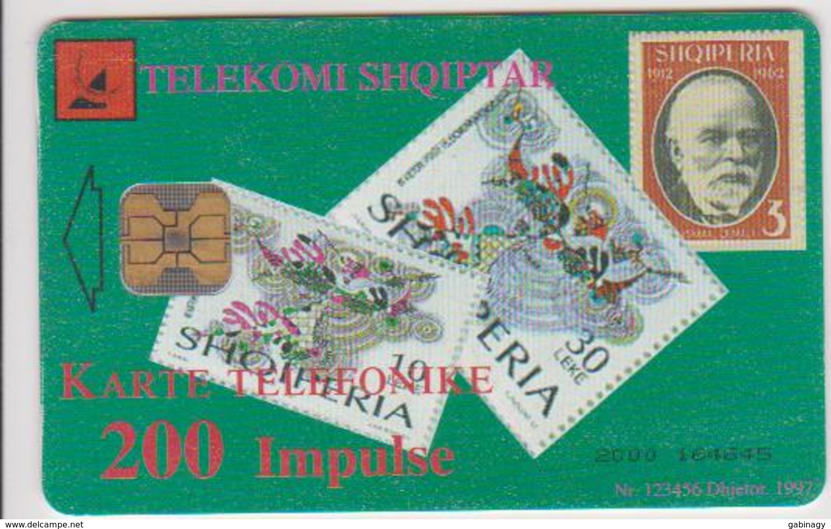 ALBANIA-20 - 85 Years PTT 200U (Dhjetor 1997) - STAMP - Albanien