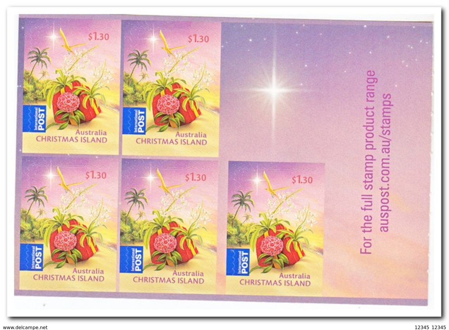 Christmas Island 2010, Postfris MNH, Christmas, Birds - Christmas Island