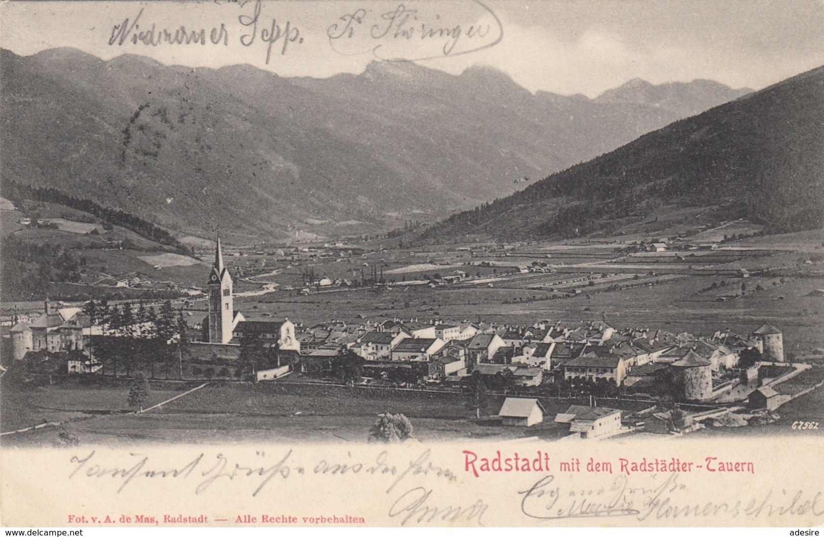 RADSTADT Mit Den Radstädter Tauern - Karte 1902, Gute Erhaltung - Radstadt