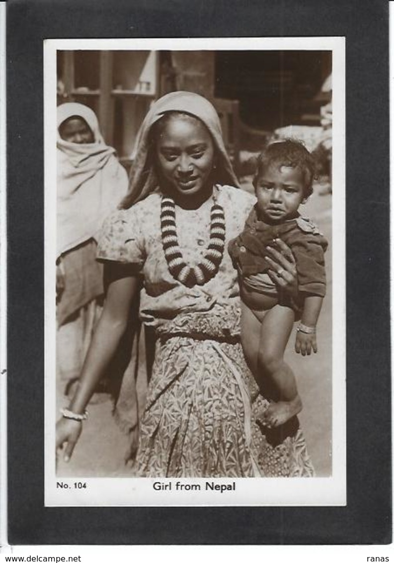 CPA Népal Asie Non Circulé Type Carte Photo RPPC - Nepal