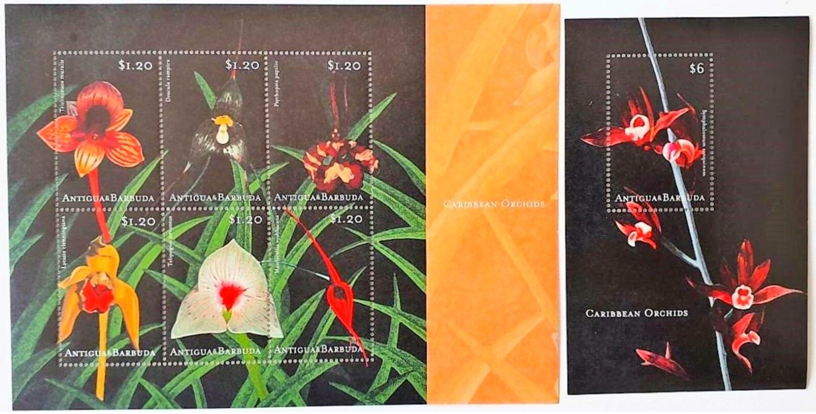 Antigua&Barbuda 2001**Mi.3491-96 + Bl.506. Orchids ,MNH[5;47] - Orchideen