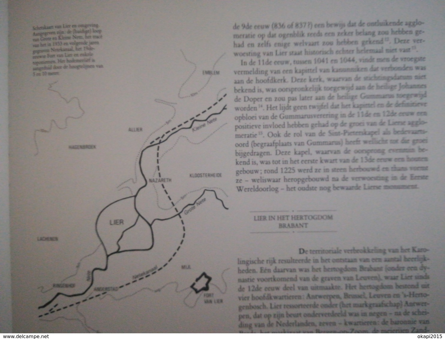 LIER HISTORISCHE STEDENATLAS VAN BELGIË LIERRE MALINES MACHELEN ANVERS ANTWERPEN  BOEK LIVRE RÉGIONALISME BELGIQUE