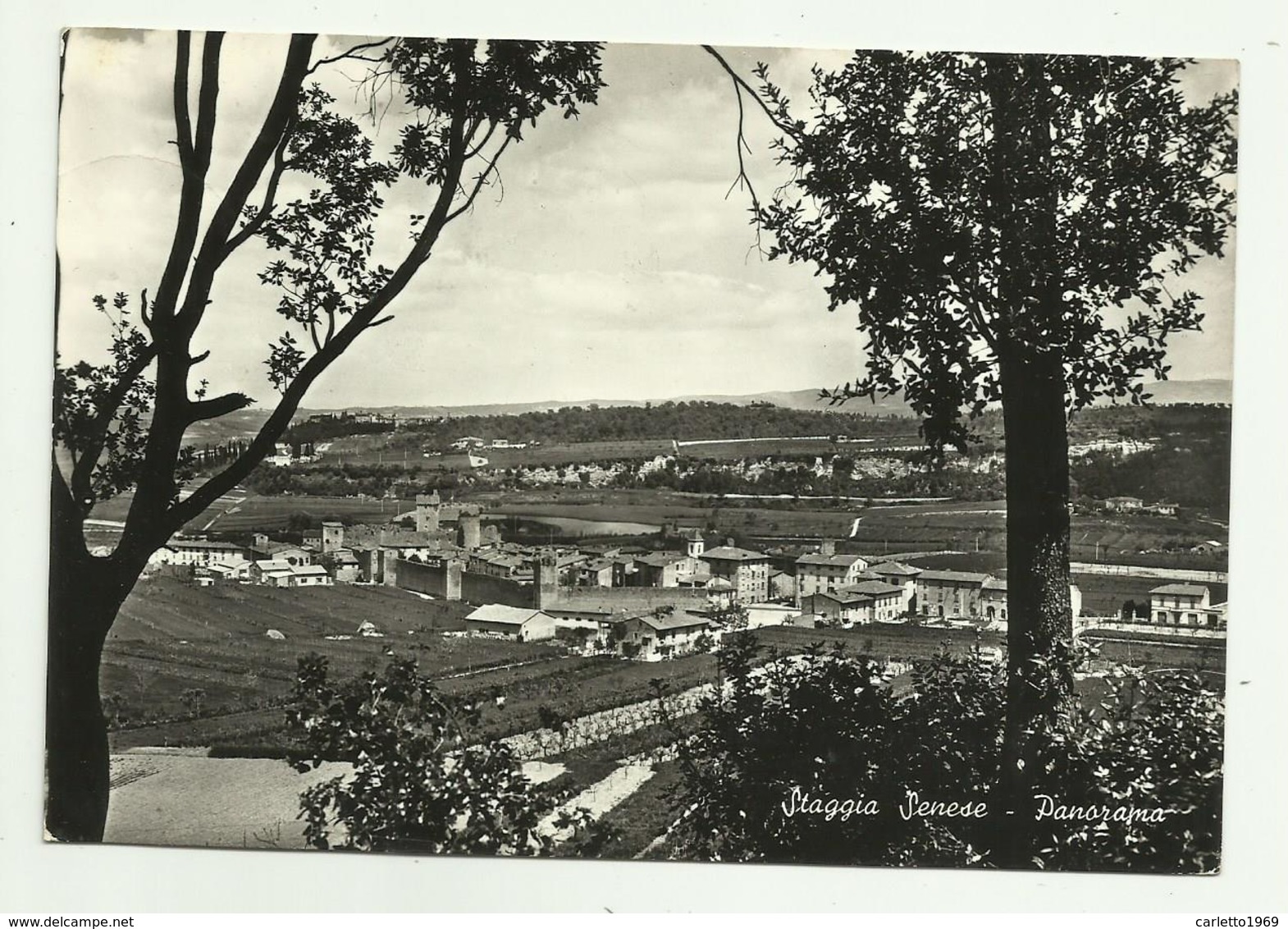 STAGGIA SENESE - PANORAMA  VIAGGIATA FG - Siena