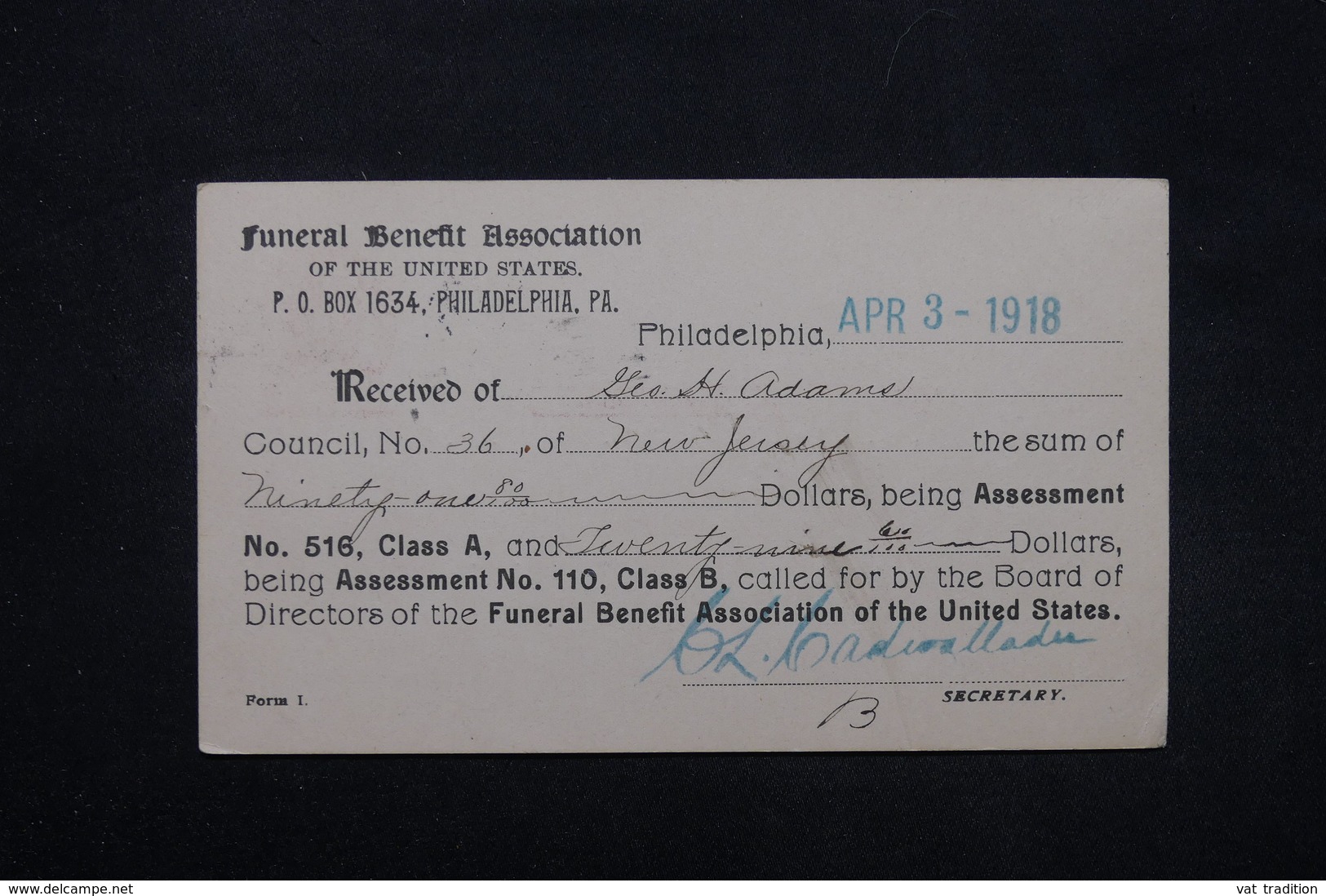 ETATS UNIS - Entier Postal Commerciale De Philadelphie Pour Irvington En 1918 - L 27395 - 1901-20