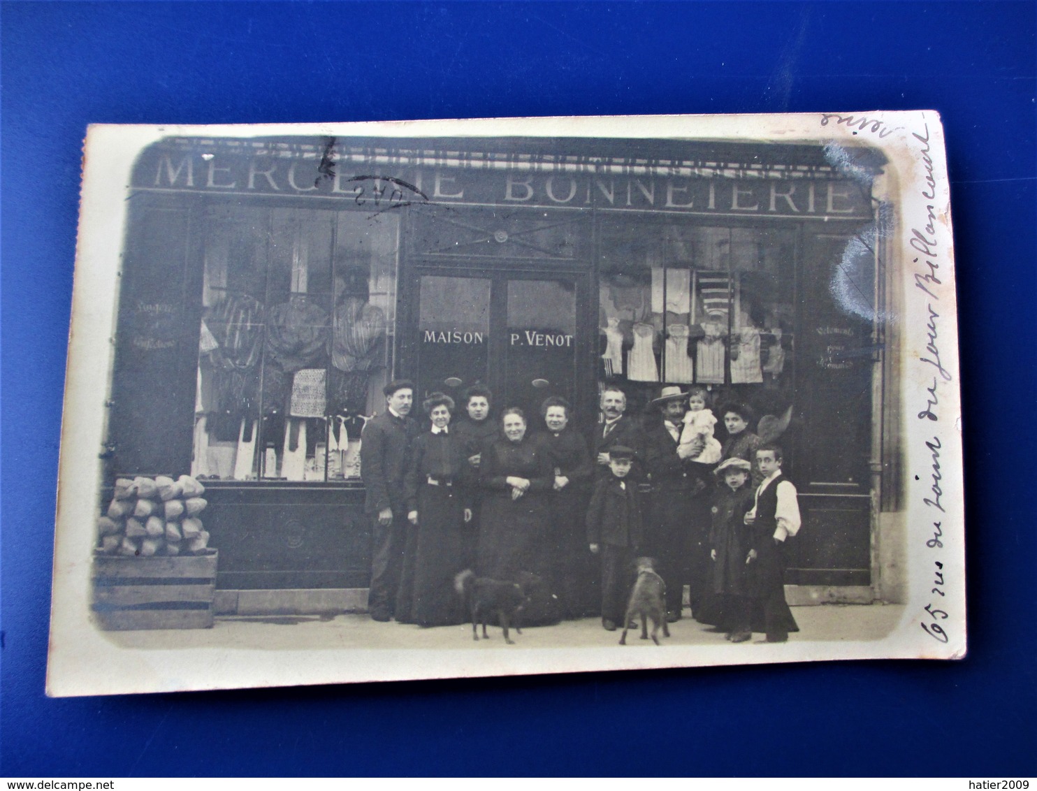 SUPER - Carte-photo - Boutique De Mercerie/bonneterie - Maison P. VENOT  165 Rue Du Point Du Jour BILLANCOURT - En 1906 - Boulogne Billancourt