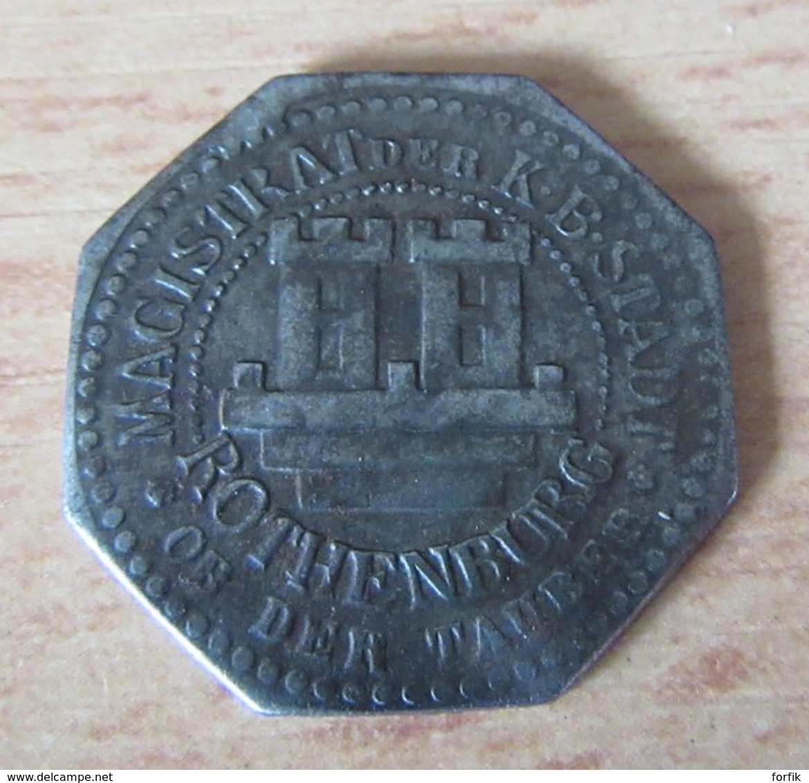 Allemagne / Deutschland - Monnaie De Nécessité 10 Pfennig Rothenburg Ob Der Tauber - Zinc - Non-datée - TTB - Other & Unclassified