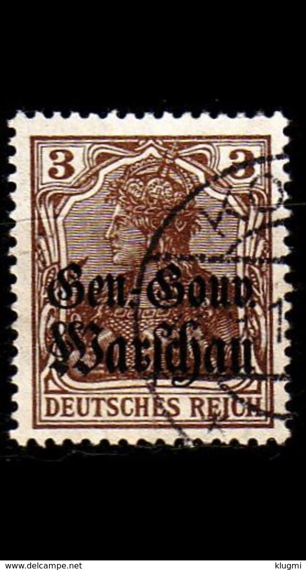 GERMANY REICH Besetzung [Polen] MiNr 0007 A ( O/used ) - Besetzungen 1914-18