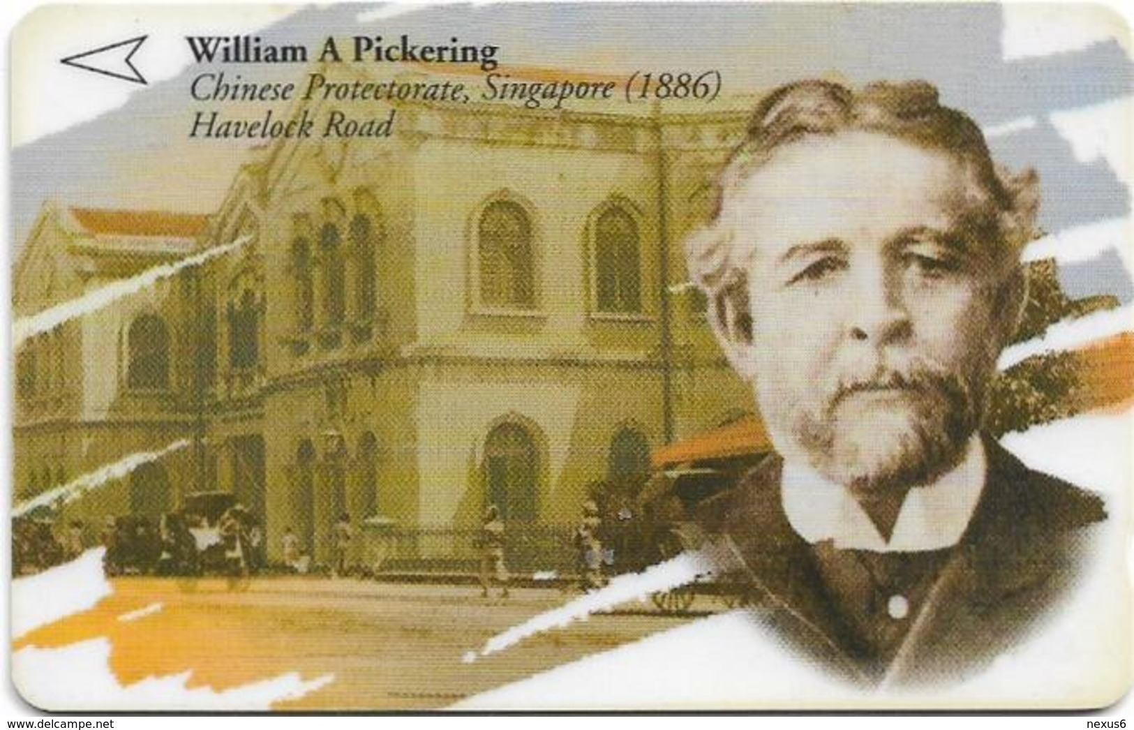 Singapore - Pioneers - W.A. Pickering - 81SIGC (Dashed Ø), 1996, 160.000ex, Used - Singapur