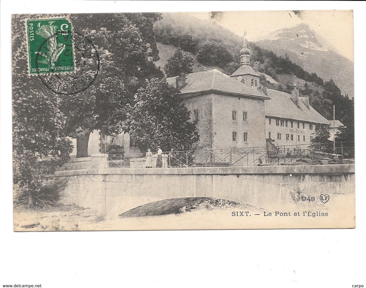 SIXT. - L'Église L'ancienne Abbaye Et La Mairie. - Sixt-Fer-à-Cheval