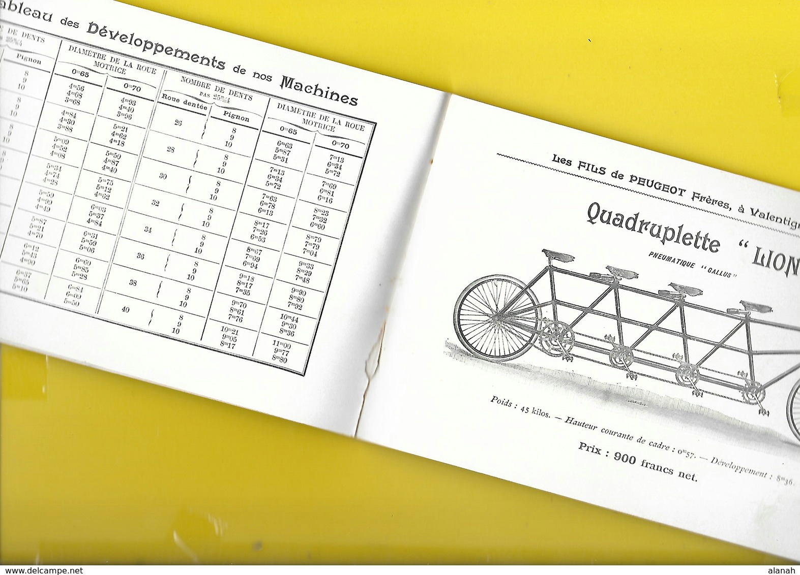 Catalogue 1898 Cycles "PEUGEOT" Valentigney Terre Blanche Beaulieu 32 Pages + Couverture Format 13 X 21 Cm Env.. - Cyclisme