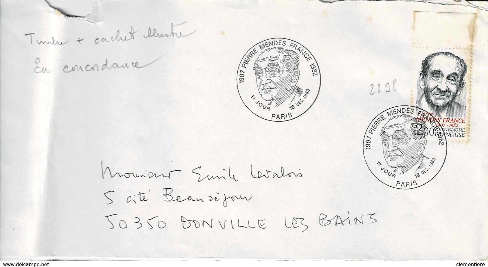 TP N° 2298 Seul Sur Enveloppe 1er Jour De Paris - 1961-....