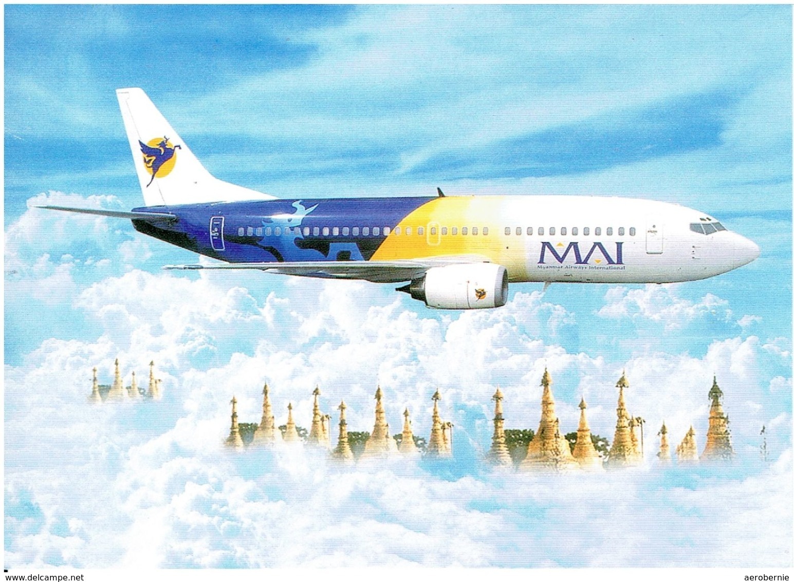 MYANMAR AIRLINES - Boeing 737-300  (Airline Issue) ### XXL-size #### - 1946-....: Moderne