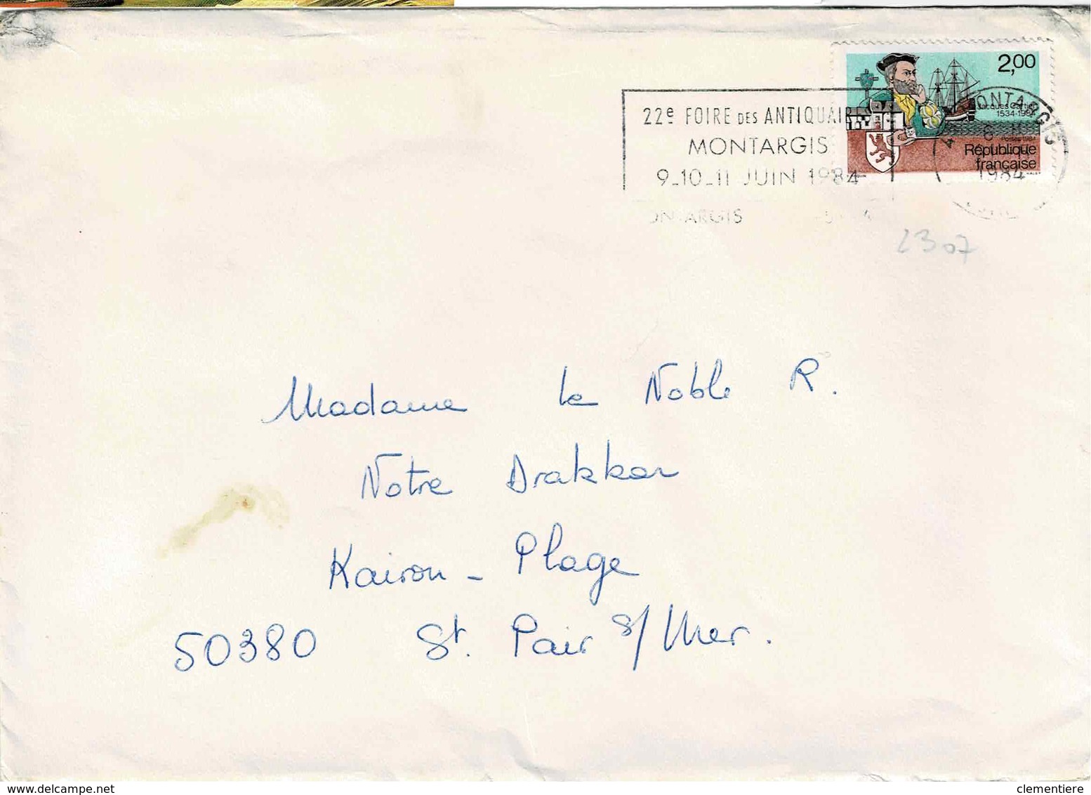 TP N° 2307 Seul Sur  Enveloppe De Montargis - 1961-....