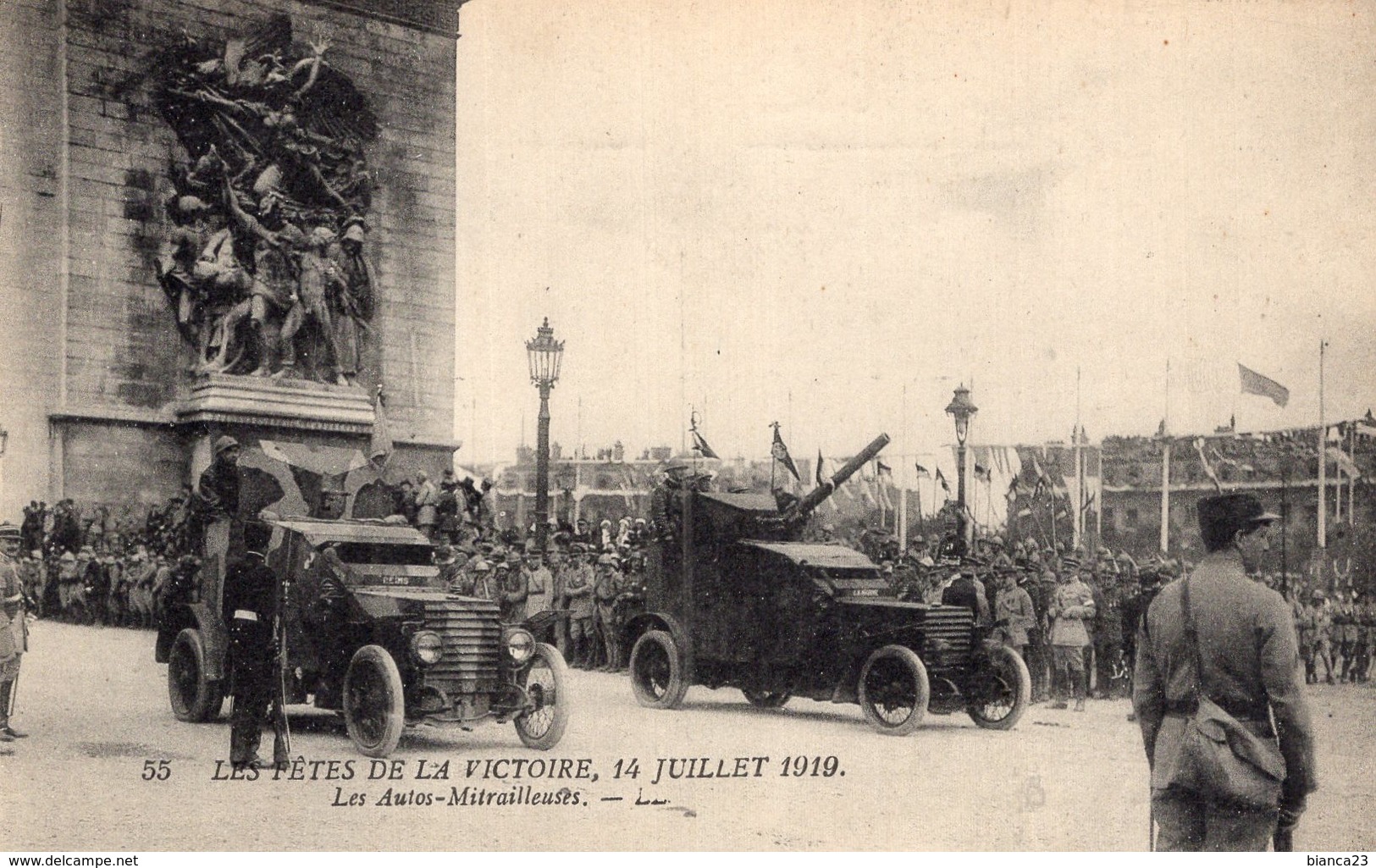 B56655 Les Fêtes De La Victoire 14 Juillet 1919, Les Autos Mitrailleuses - Oorlog 1914-18