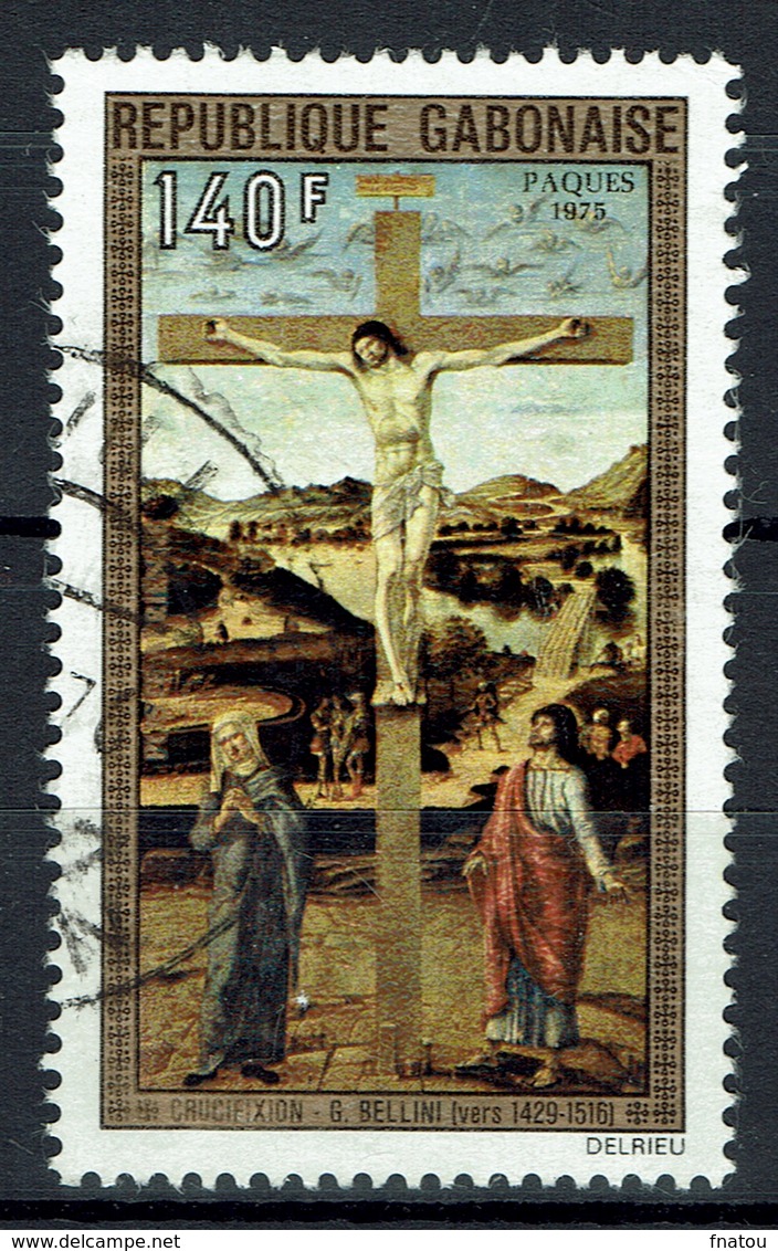 Gabon, Easter, Giovanni Bellini, Italian Renaissance Painter, 1975, VFU  Airmail - Gabon