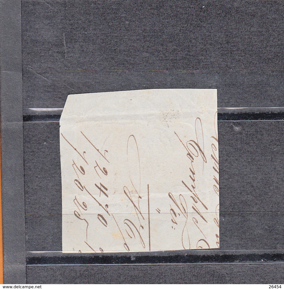 Luxembourg  GUILLAUME III   Num 1   Paire De 10c Gris-noir Sur Fragment De Lettre   Belle Cote... PEU COMMUN - 1852 Willem III