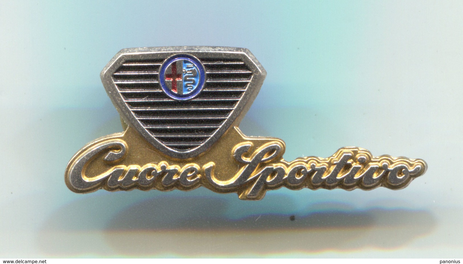 ALFA ROMEO CUORE SPORTIVO CLUB - Car, Auto, Automotive, Vintage Pin, Badge, Abzeichen - Alfa Romeo