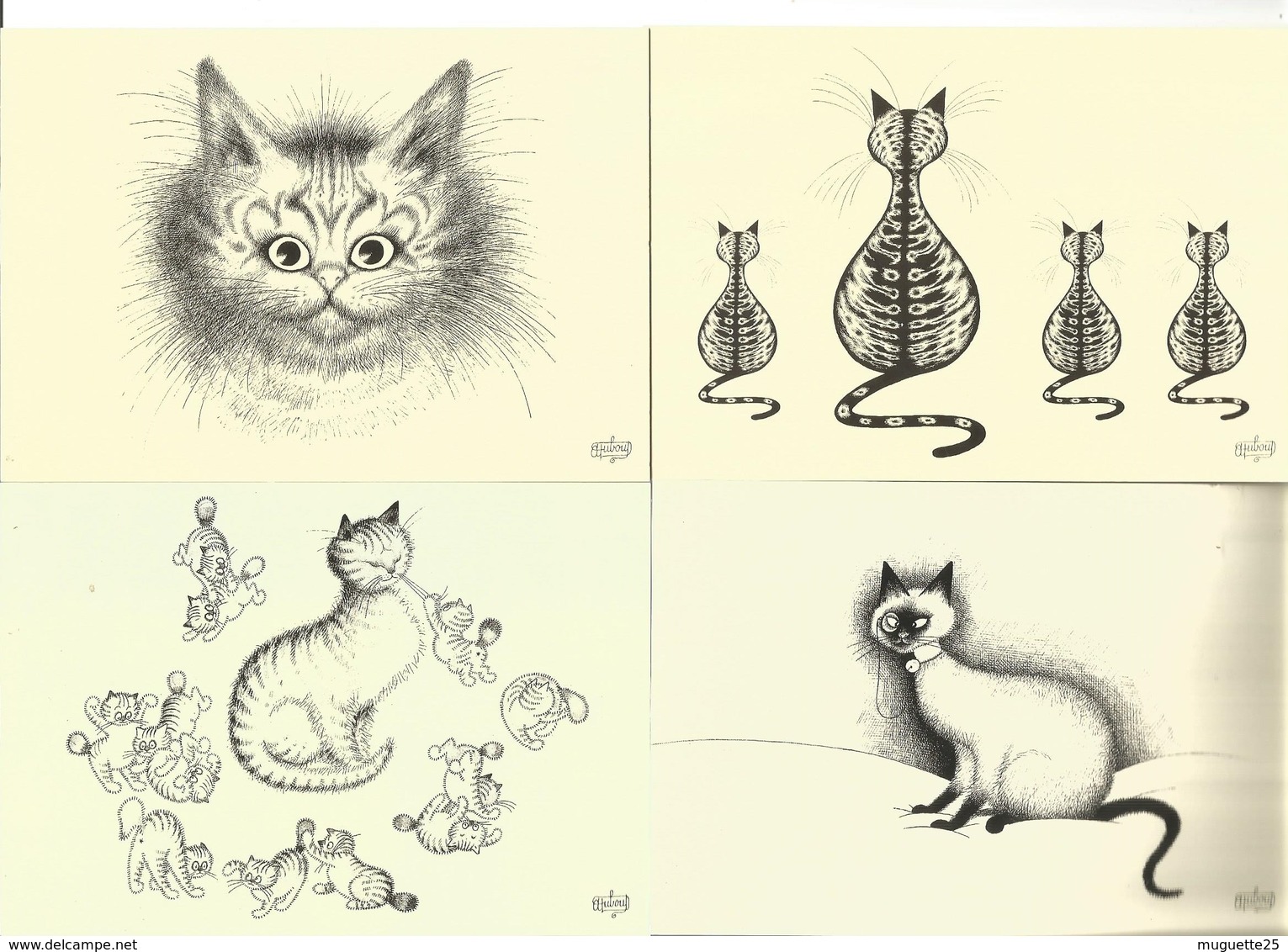 CHAT CPM Lot De 27  Illustrateur Albert DUBOUT - Dubout