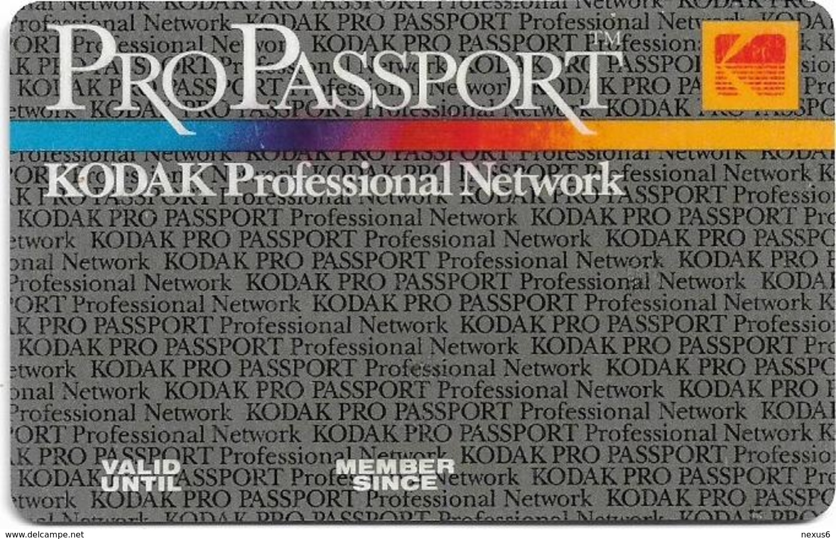 Greece - KODAK ProPassport Professional Newtwork Member Card - Sonstige & Ohne Zuordnung