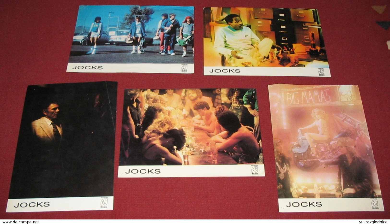 Scott Strader JOCKS Perry Lang  5x Yugoslavian Lobby Cards - Foto's