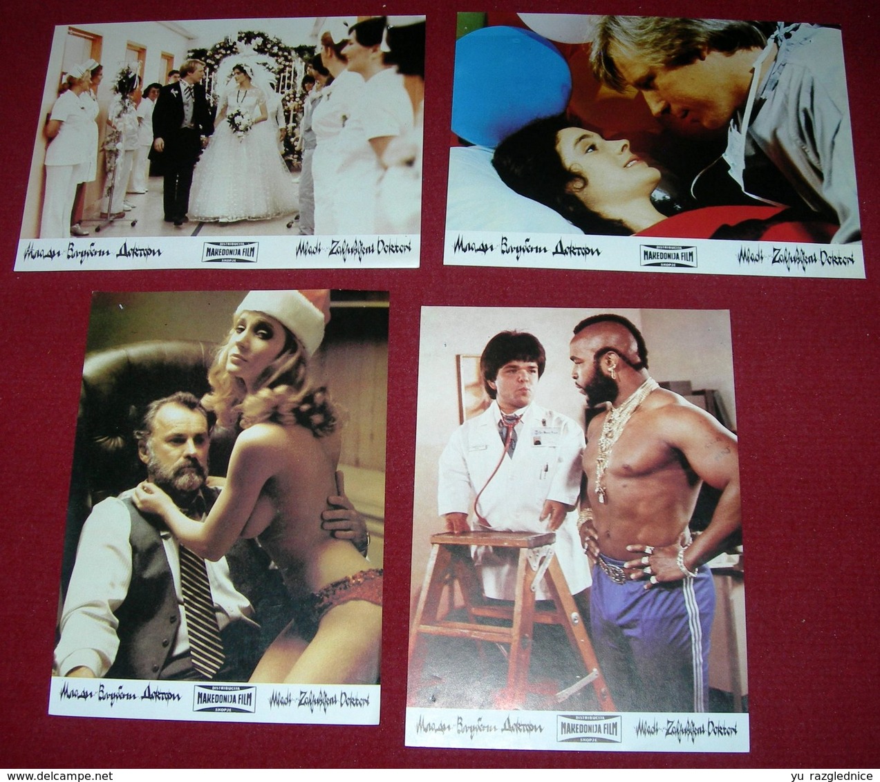 Sean Young YOUNG DOCTORS IN LOVE Michael McKean 4x Yugoslavian Lobby Cards - Foto's