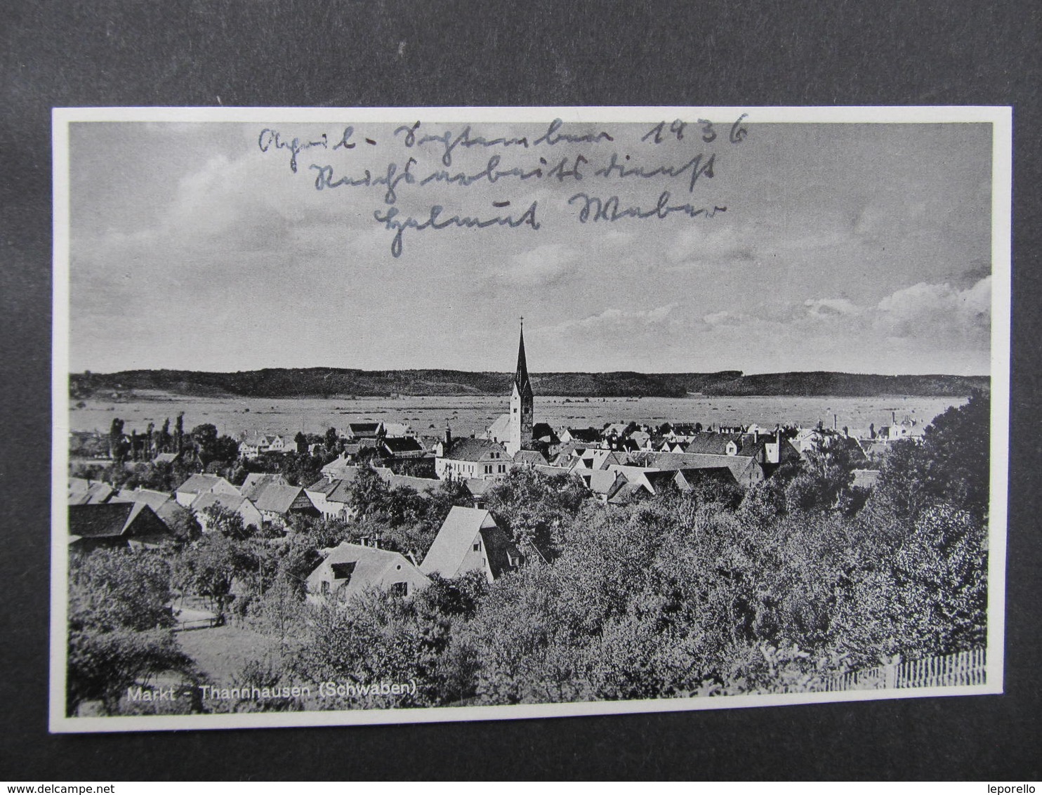 AK MARKT THANNHAUSEN Schwaben Kr. Günzburg 1936 //   D*37499 - Günzburg