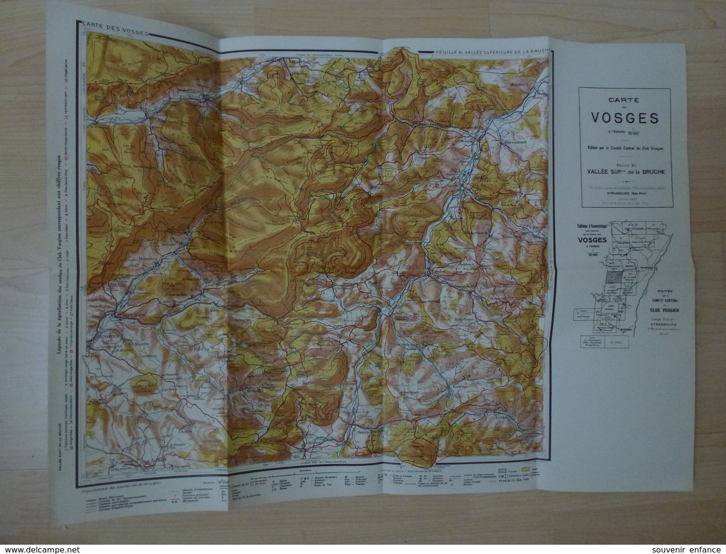 Carte Vosges Vallée Sup Supérieure De La Bruche 88 Vosges - Cartes Topographiques