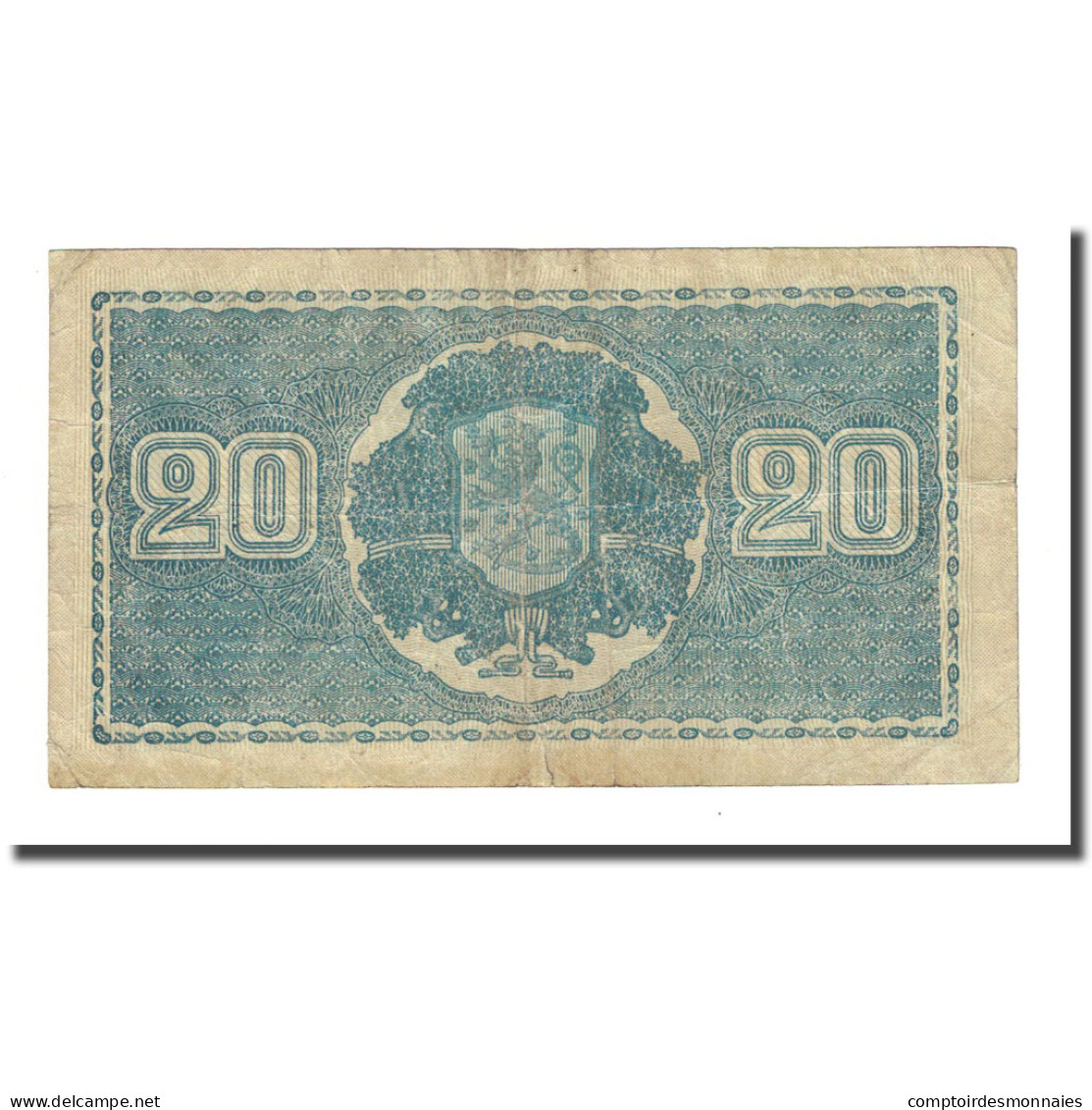 Billet, Finlande, 20 Markkaa, 1945, KM:78a, TTB - Finlande