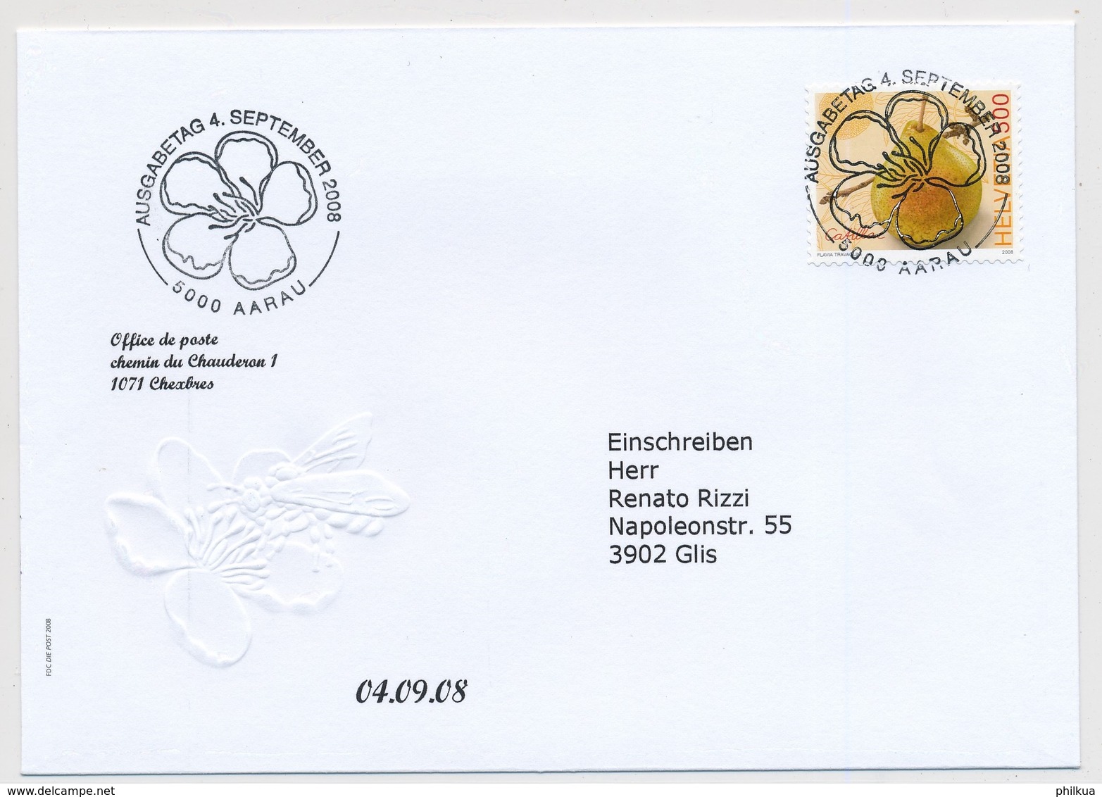 1283 / 2078 Dauermarke Alte Obstsorten - Birne Catillac - FDC Mit ET-Vollstempel - Briefe U. Dokumente