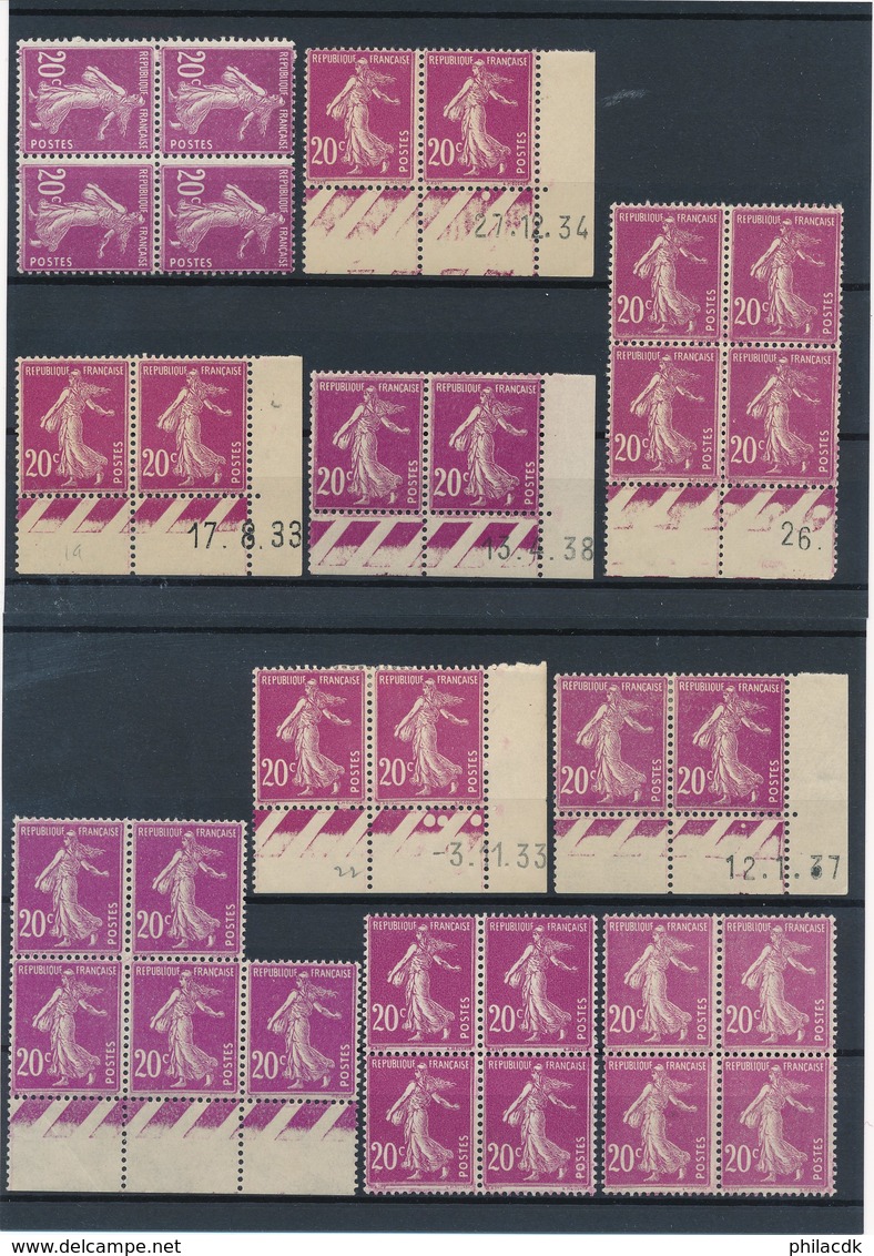 FRANCE - BELLE COLLECTION DE 423 TIMBRES SEMEUSE CAMEE POUR ETUDE - VOIR SCANNS - Verzamelingen