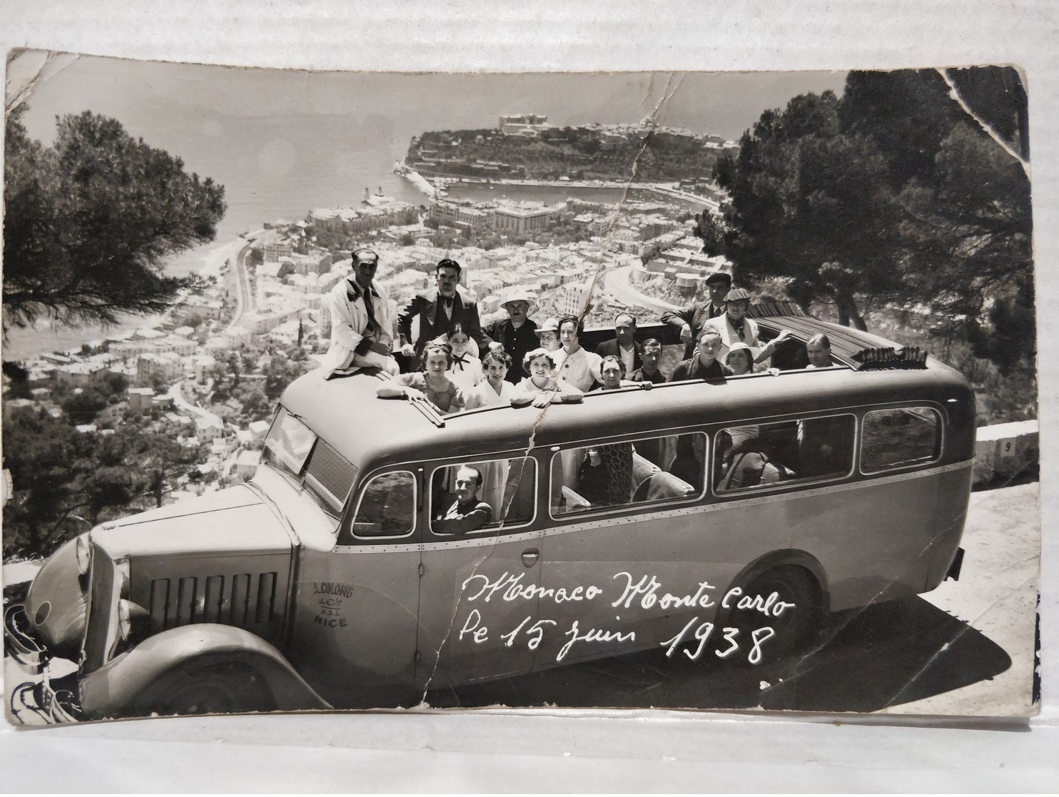 Bus. Autocar. Monaco. Monte-Carlo. 1938 - Monte-Carlo