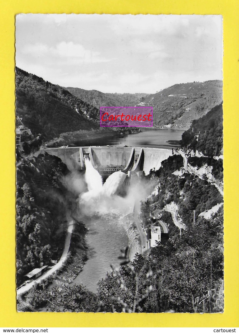 CPSM Gorges De La Dordogne 19 ֎ BARRAGE DU CHASTANG - Lacher  D'EAU E D F ֎ 1959 - Argentat