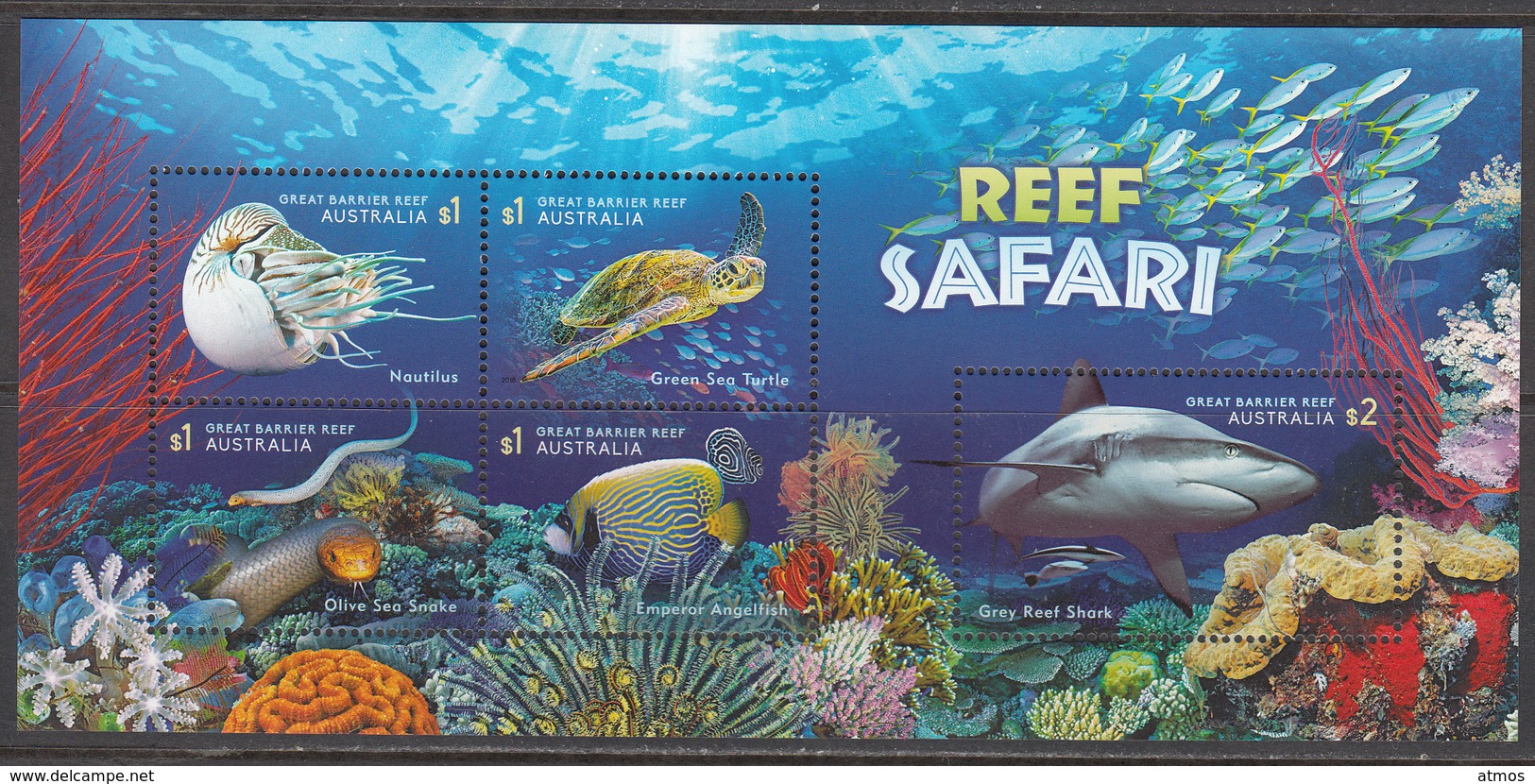 Australia MNH 2018 Reef Safari Sheet - Ongebruikt