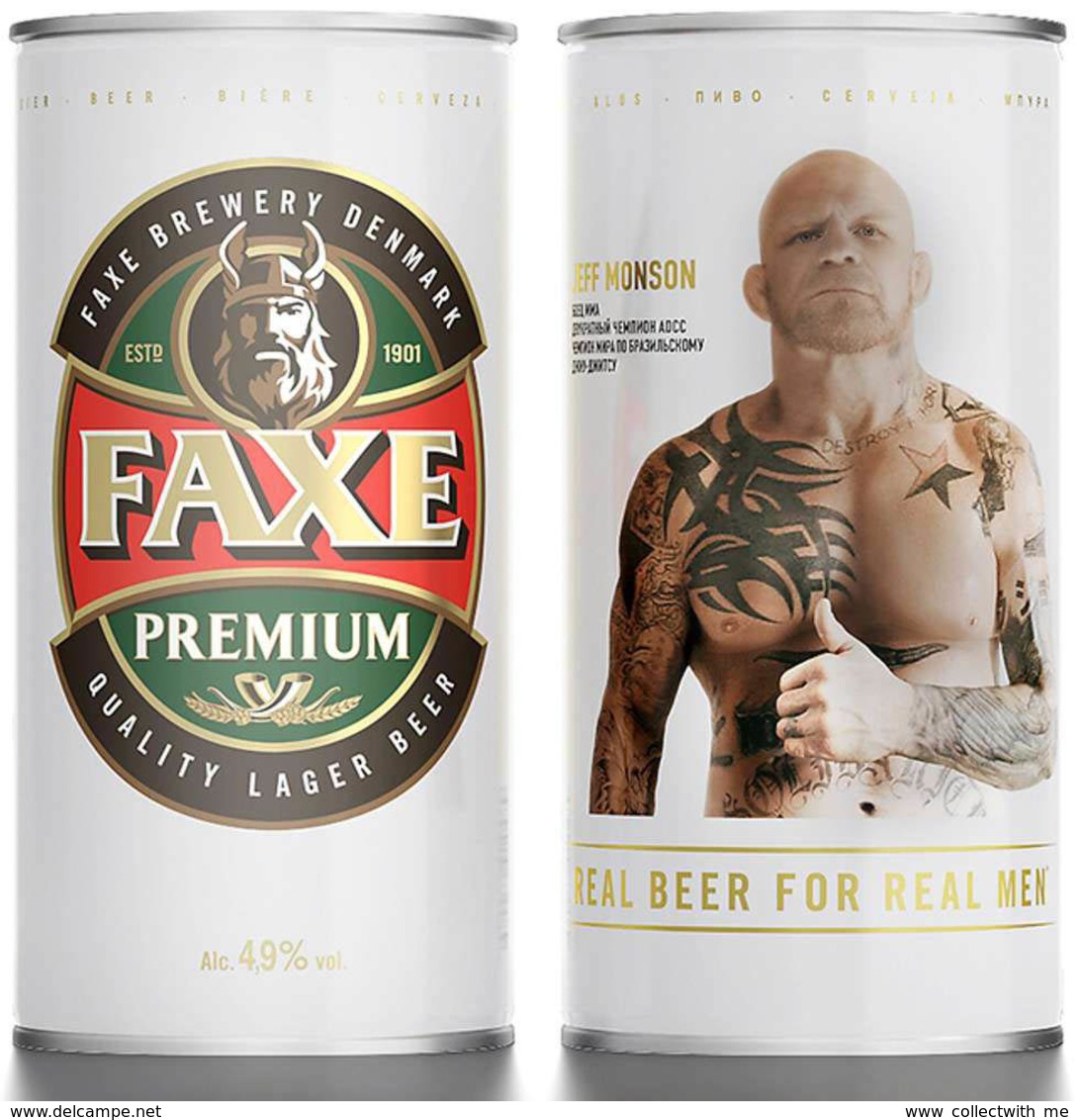 Empty Aluminum Can Faxe Jeff Monson 0,9l. - Dosen