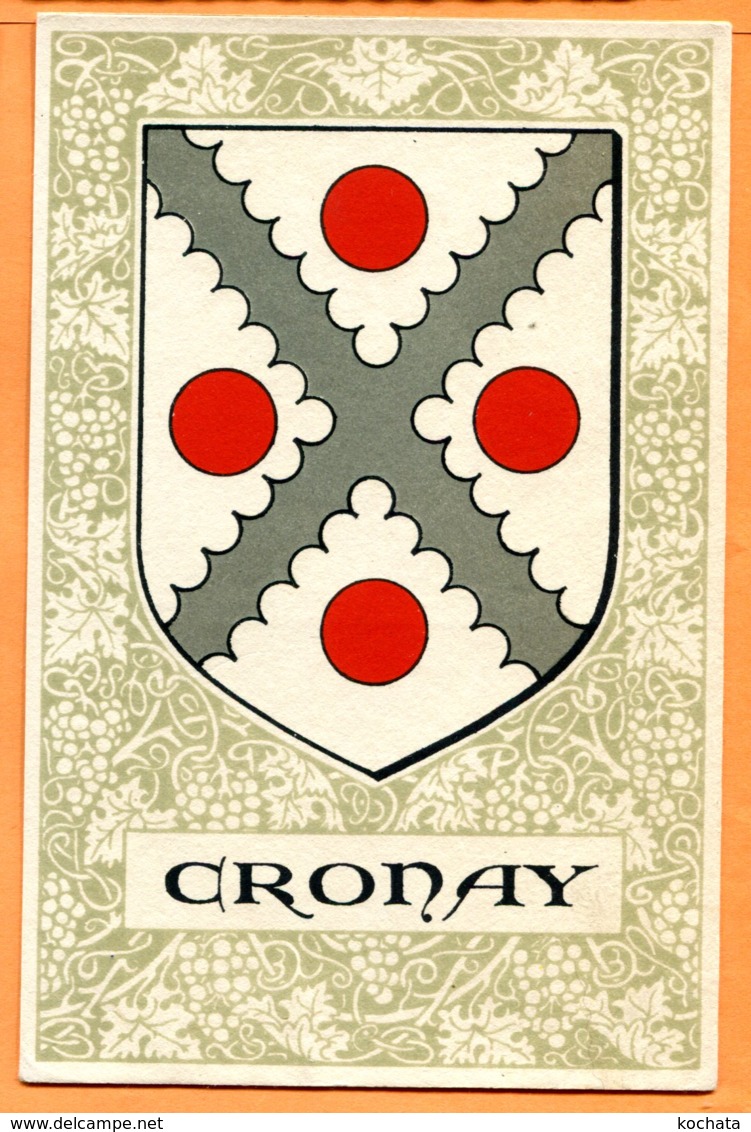 FR484, Cronay, Armorial Des Communes Vaudoises, Non Circulée - Cronay