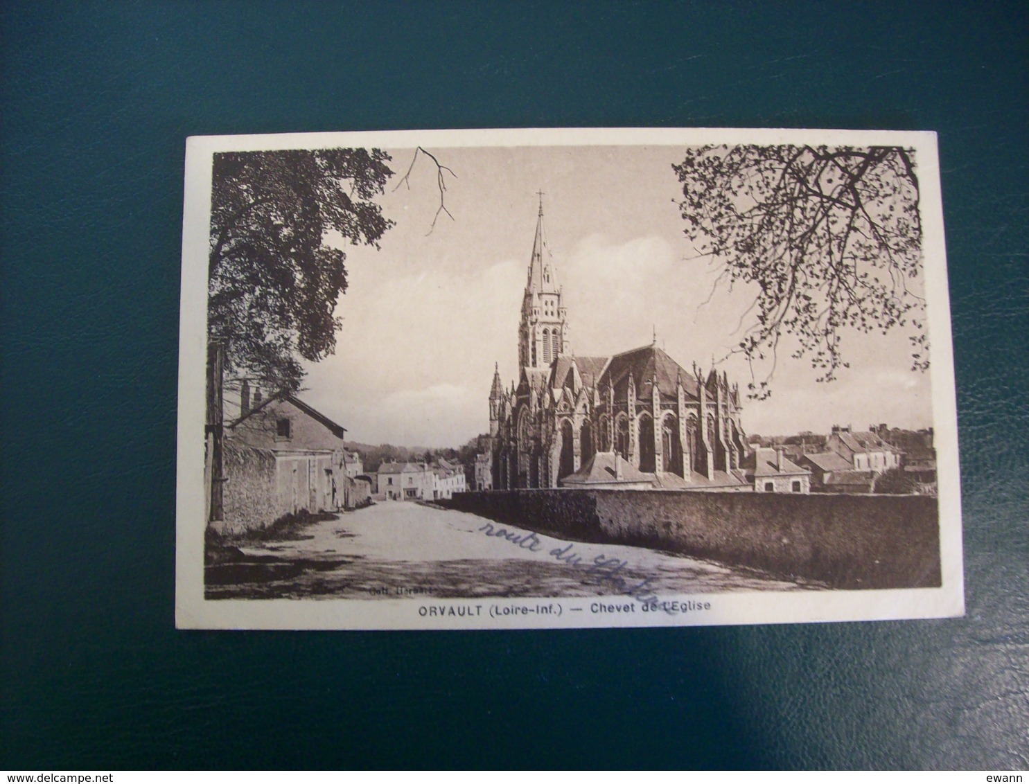 Carte Postale Ancienne D'Orvault: Chevet De L'Eglise - Orvault